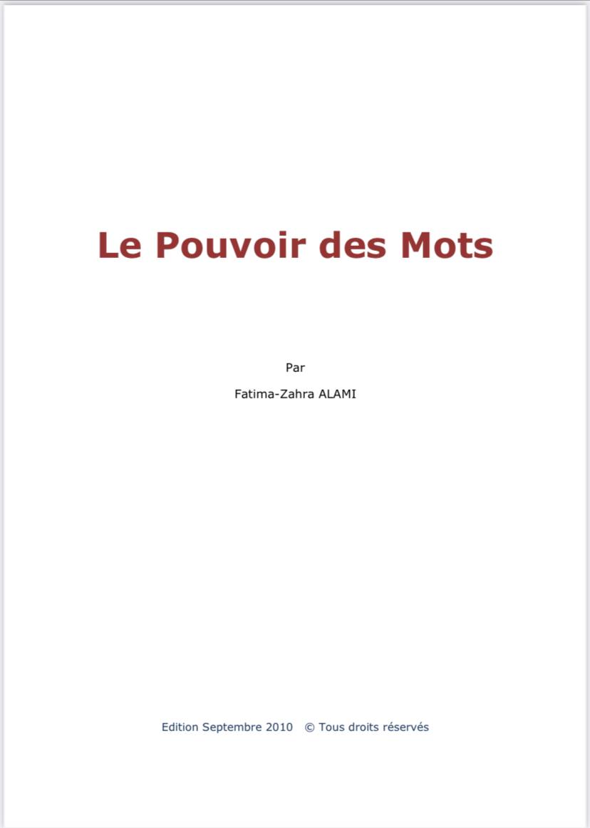 Le pouvoir des mots