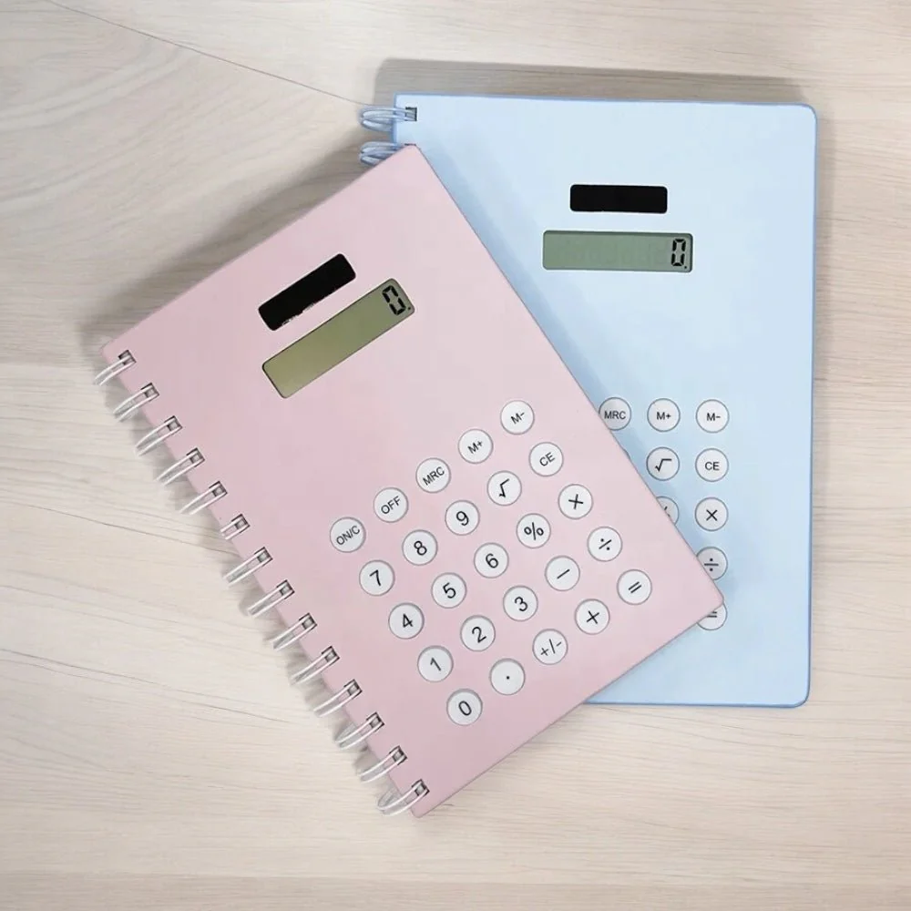 Bloc note avec calculatrices